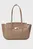 Geanta/HARDWARE BRUSHED FLAP TOTE BAG