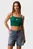 Top/WOVEN LABEL 2X2 BABY RIB CROPPED Calvin Klein Jeans