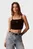 Top/WOVEN LABEL 2X2 BABY RIB CROPPED Calvin Klein Jeans