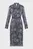 Rochie/Printed Textured Satin LS Shirtd