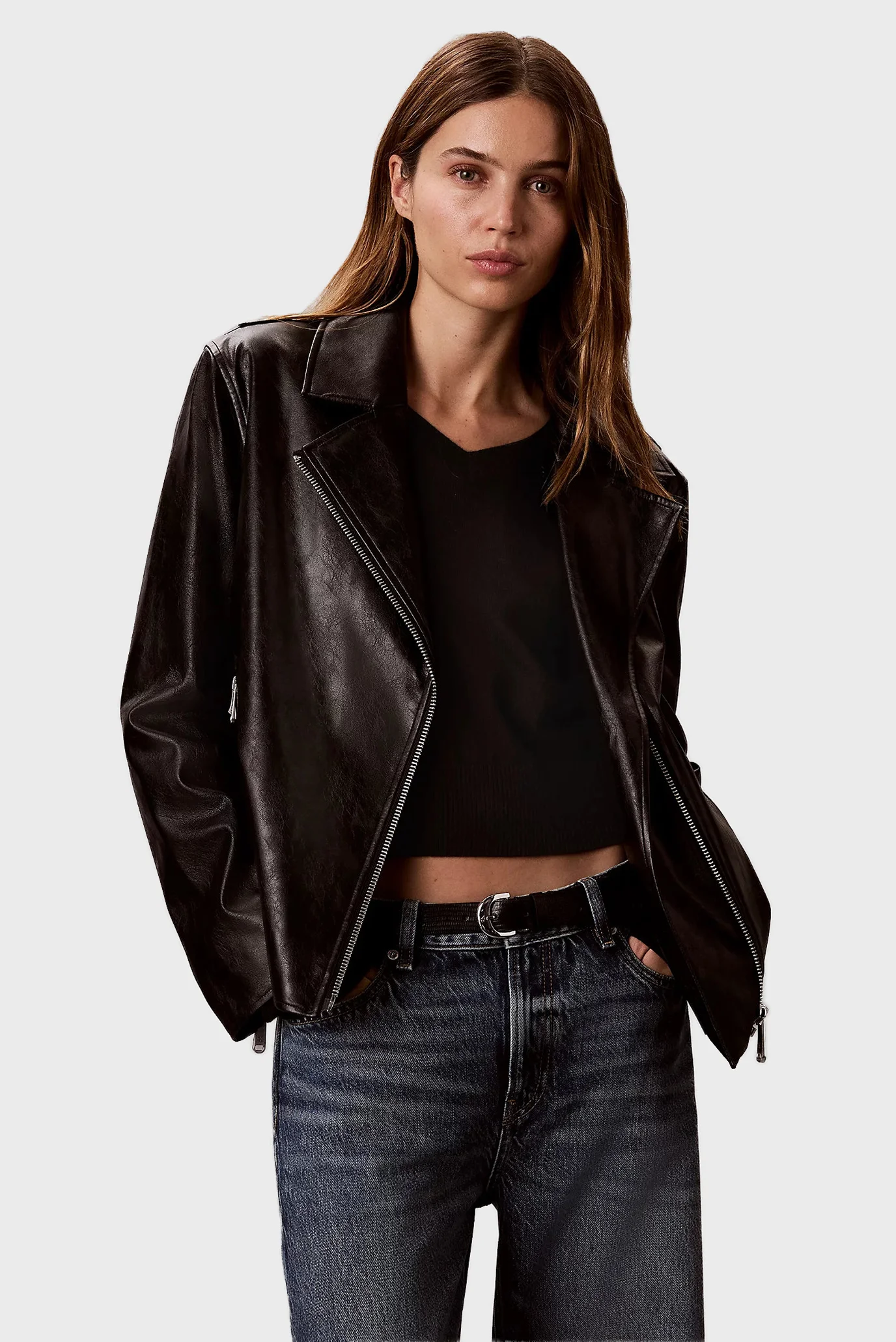 Куртка кожаная/FAUX LEATHER MOTO JACKET Calvin Klein Jeans