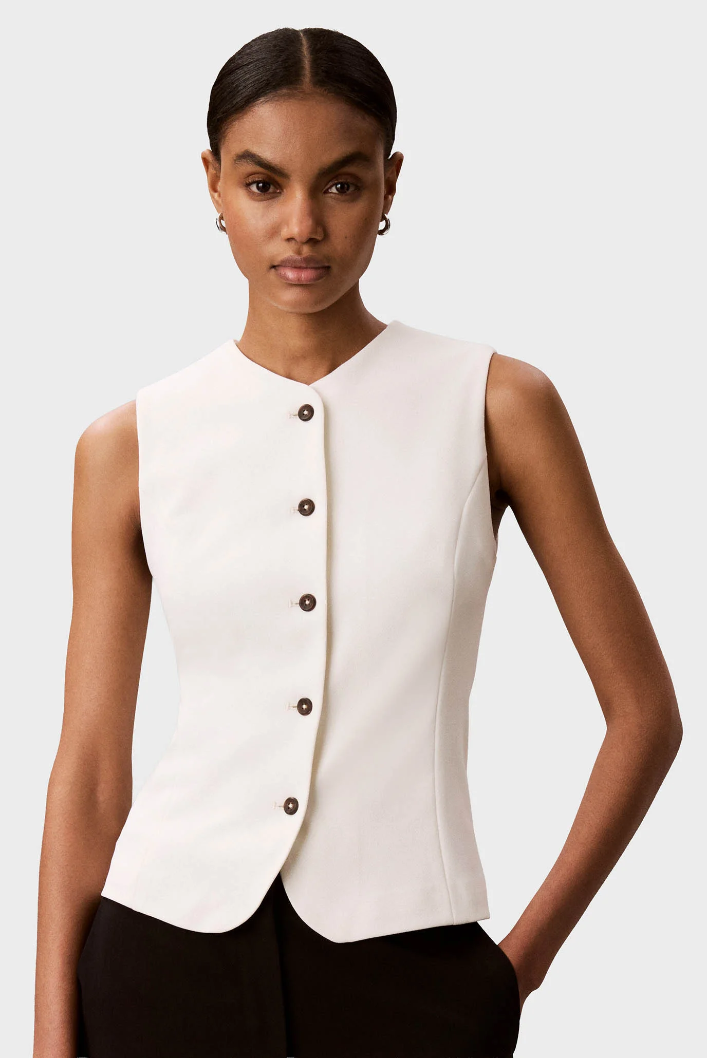 Vestă/STRETCH CREPE VEST Calvin Klein