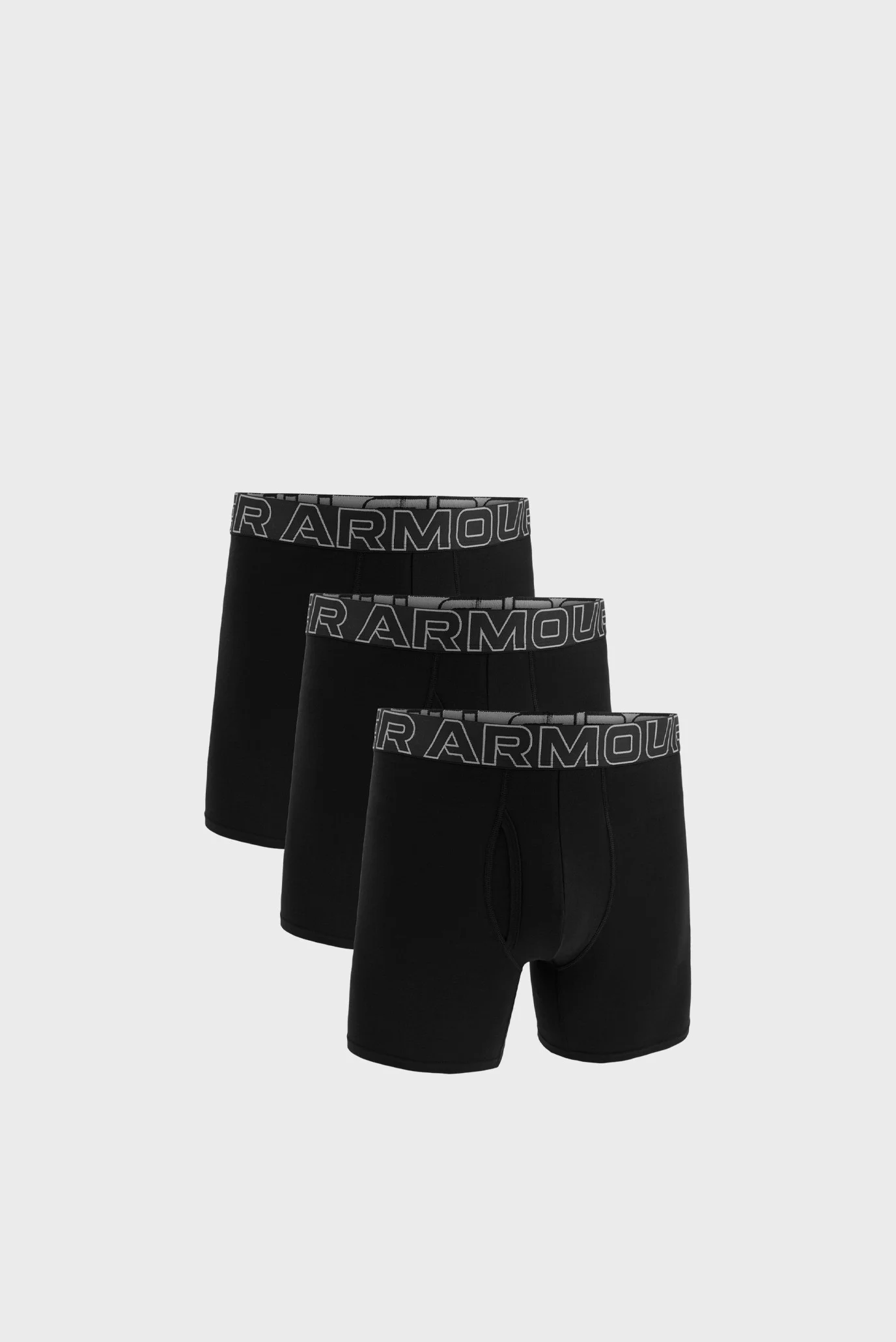 Мужские Черные Трусы Underwear Boxers UA PERFORMANCE COTTON - SOLID 6 3PK Under Armour