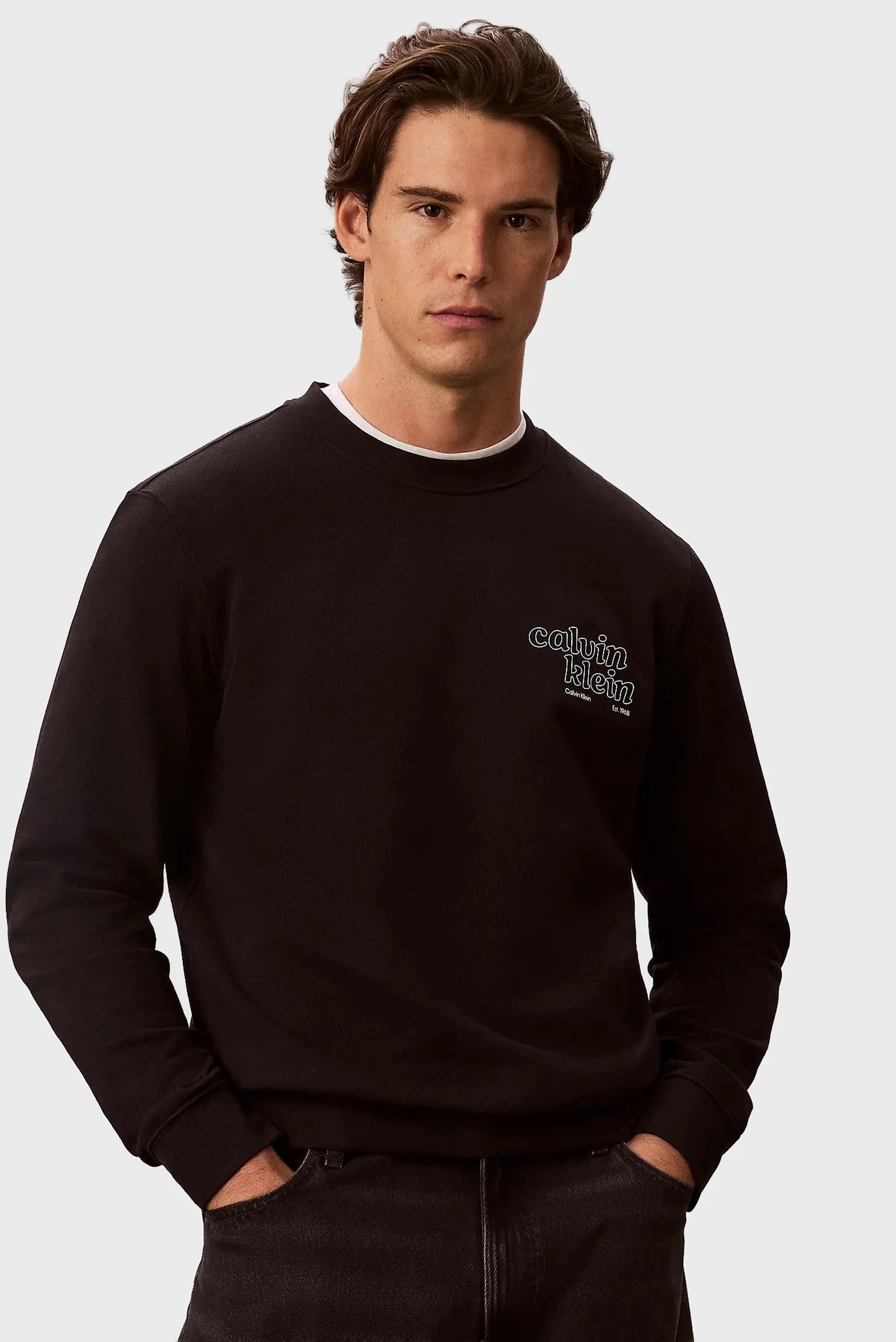 Свитшот/LS CL 350TERRY SZNL CALVIN CREW Calvin Klein Jeans