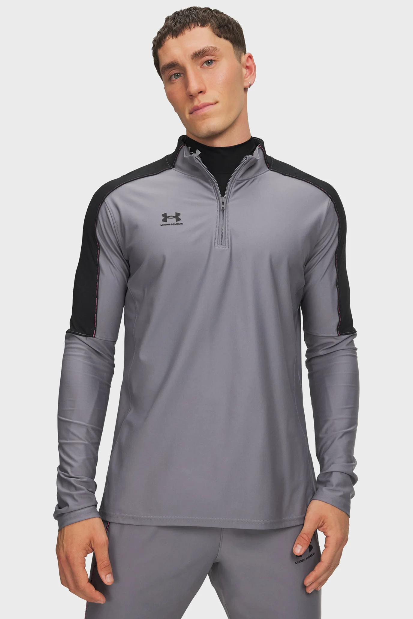 Мужской Серый Лонгслив UA M Challenger Pro Midlayer Under Armour