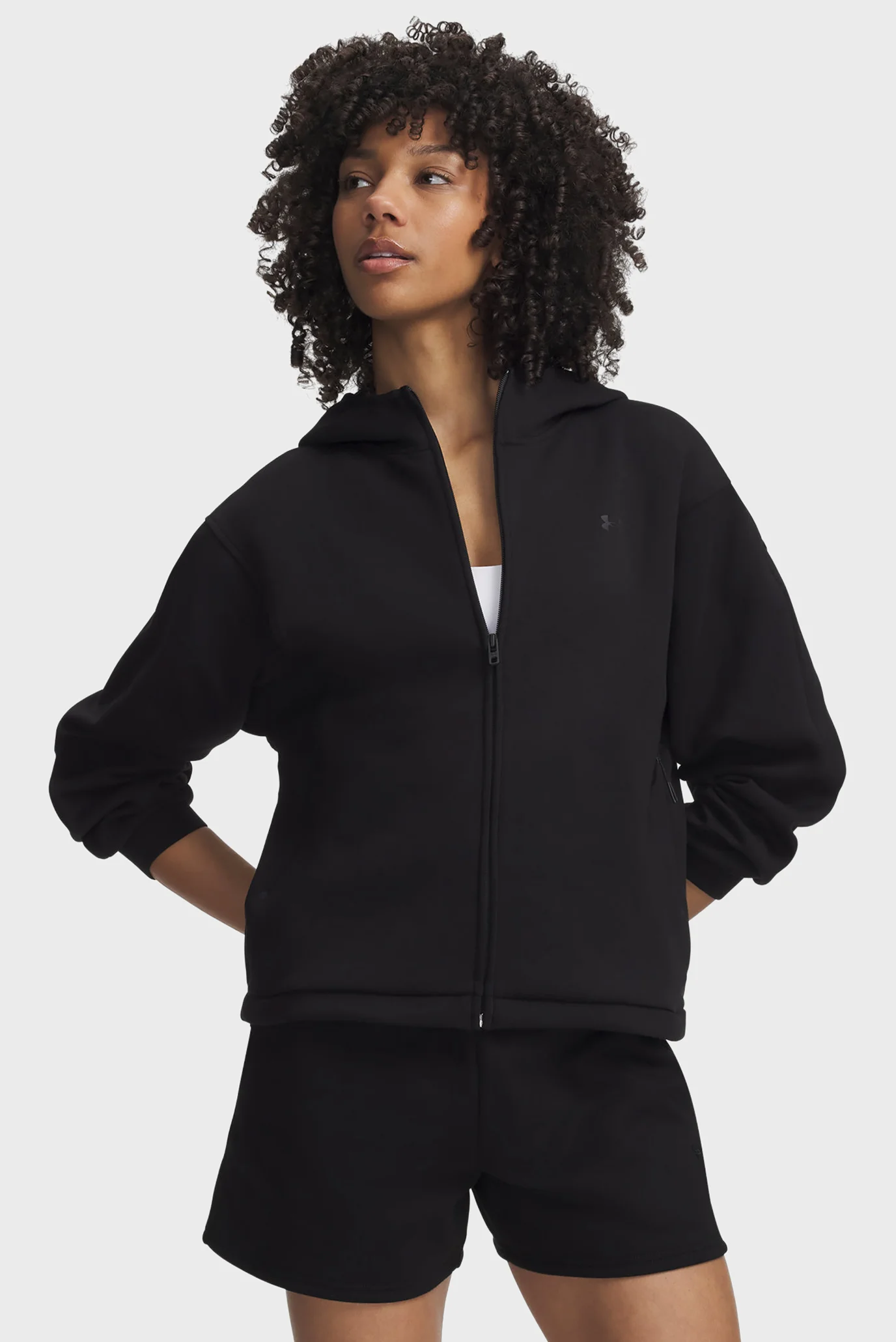 Geacă subțire Neagră Pentru femei Unstoppable Fleece FZ Jkt Under Armour