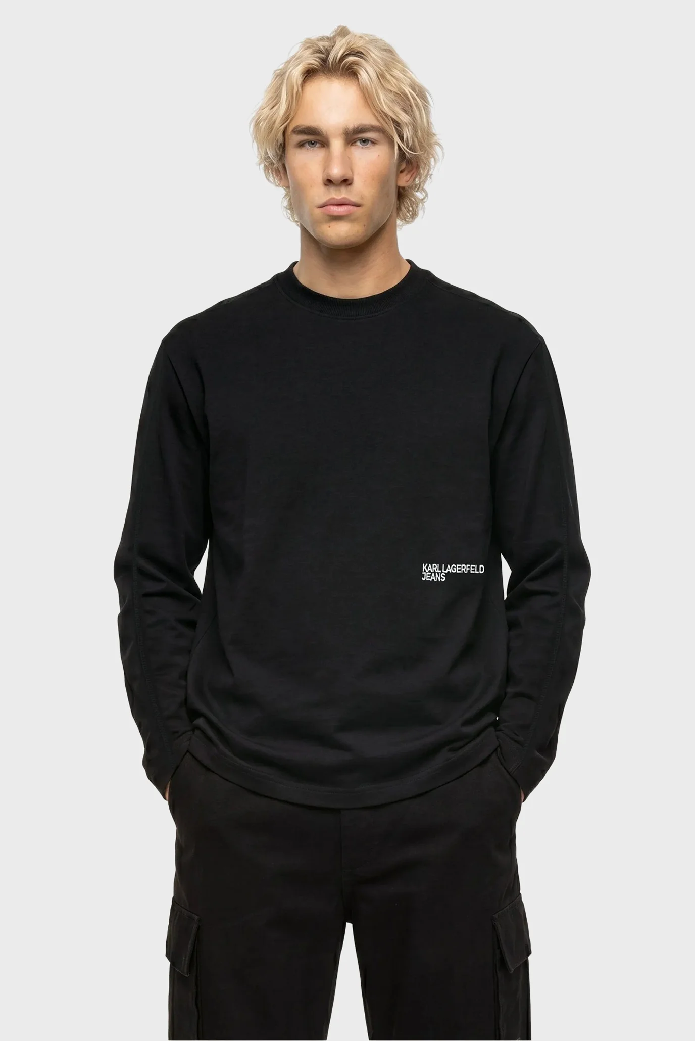 Лонгслив/klj relax ls seamed tee Karl Lagerfeld Jeans