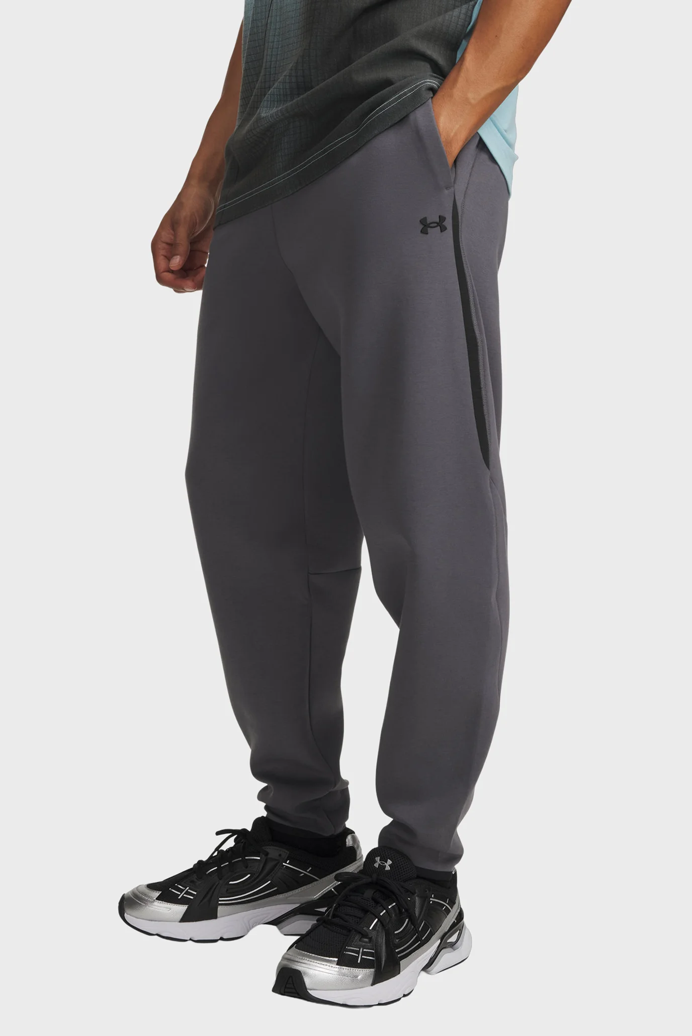 Мужские Серые Штаны спортивные UA Unstoppable Flc Joggers Under Armour