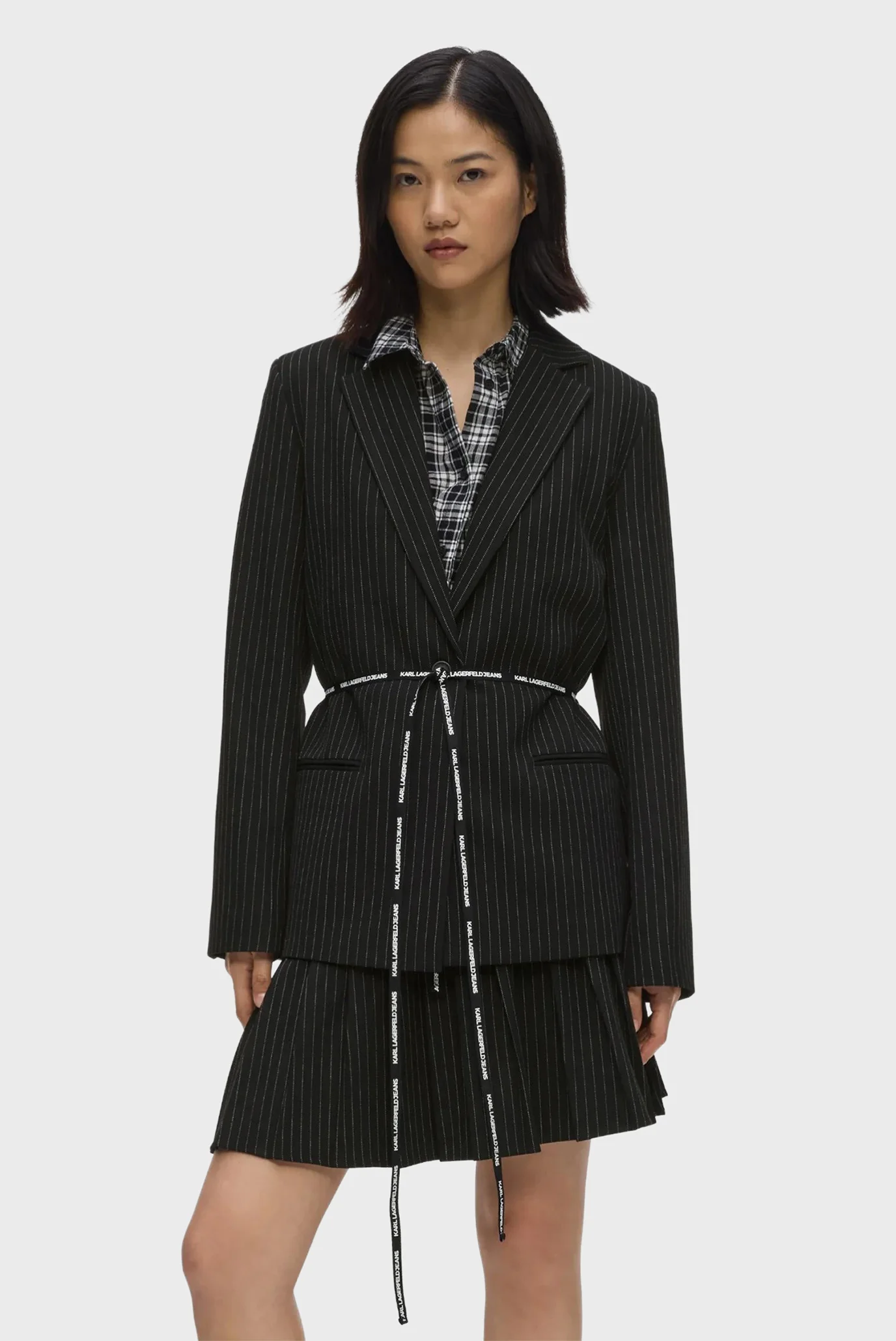 Sacou/klj pinstripe blazer Karl Lagerfeld Jeans