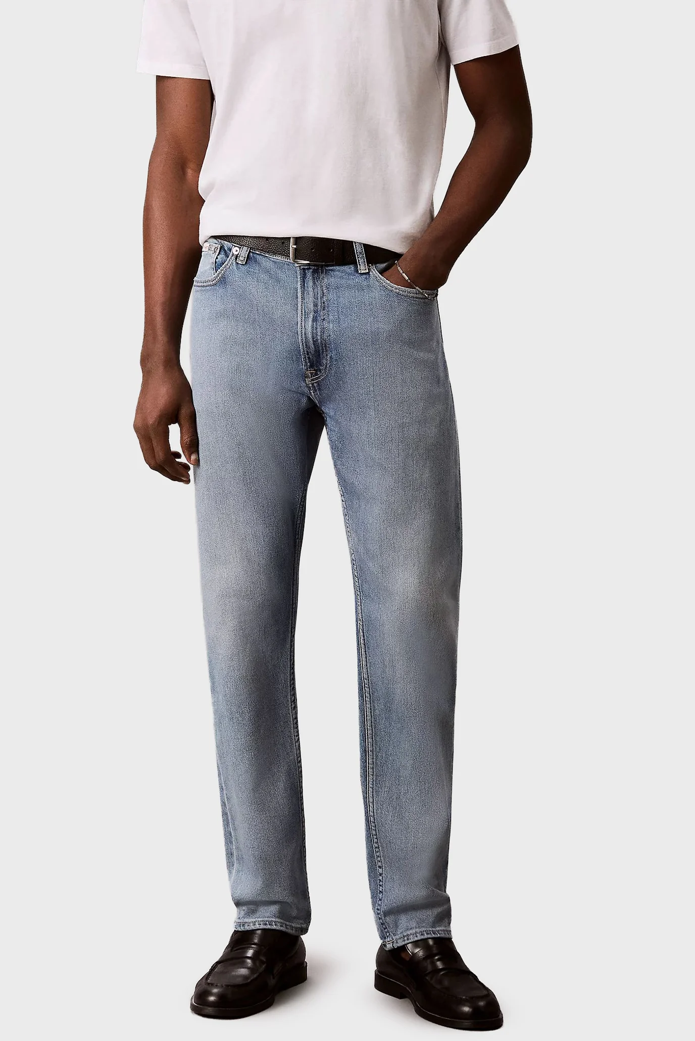 Blugi/CLASSIC TAPER SAGE STONE JEAN Calvin Klein Jeans