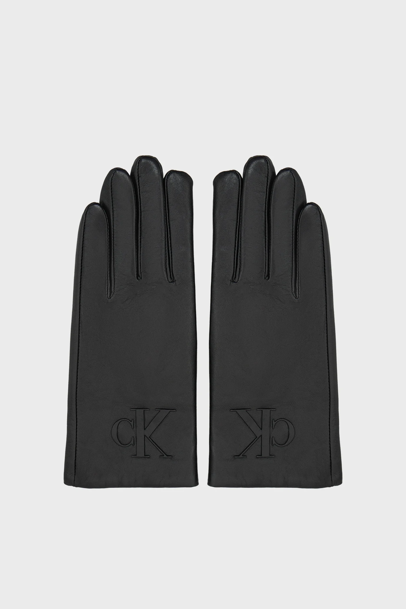 Перчатки/RAISED CK LEATHER GLOVES Calvin Klein