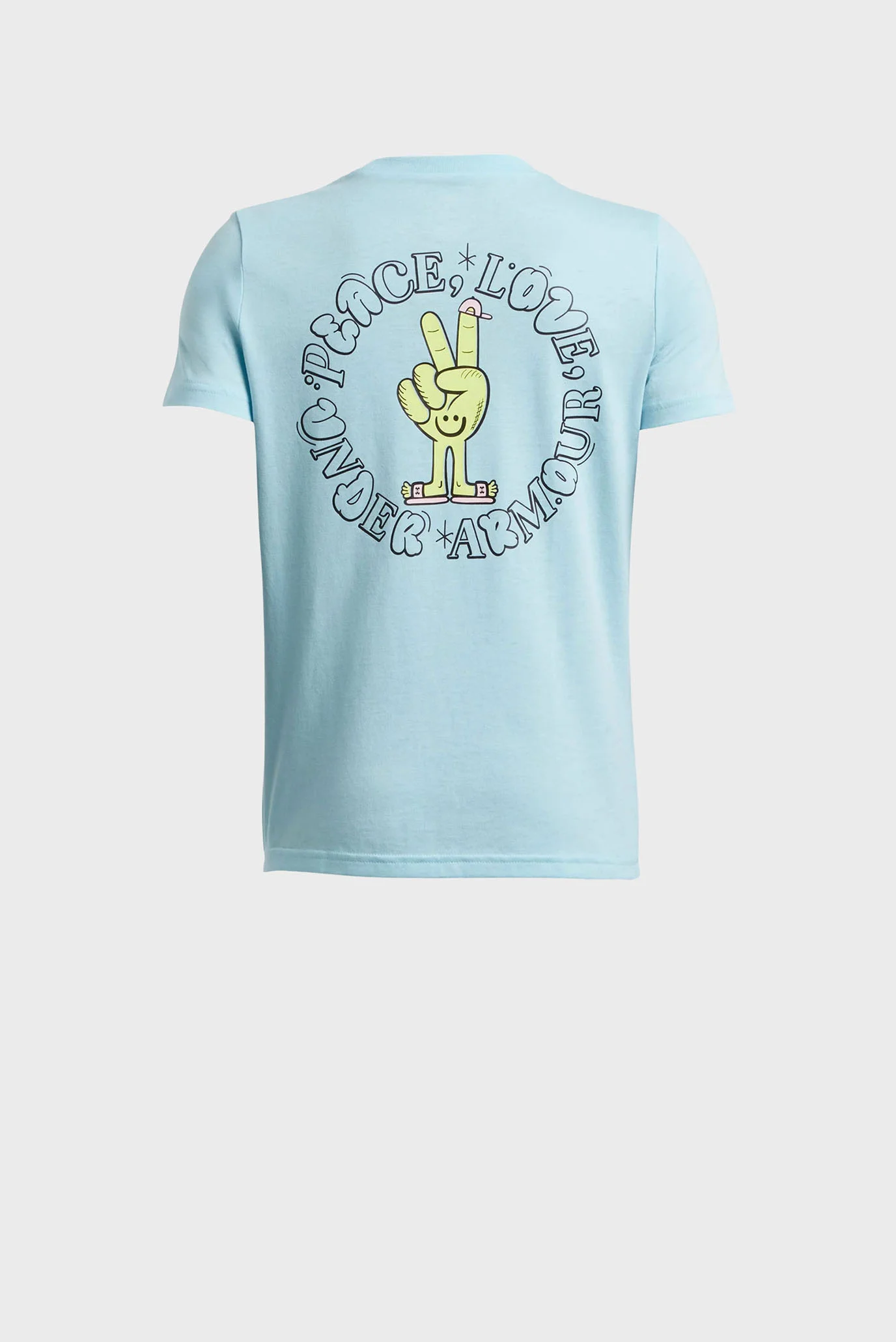 Детская голубая Футболка UA B PEACE LOVE UA SS Under Armour