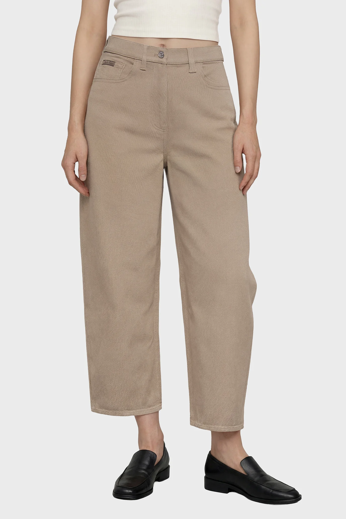 Джинсы/COTTON CROPPED BARREL LEG PANTS Calvin Klein Jeans