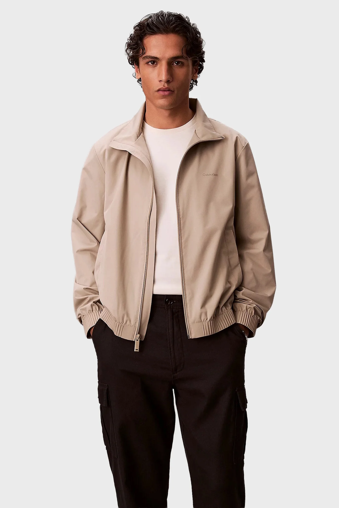 Geaca demi-sezon/LS NYLON STAND COLLAR WINDBREAKE Calvin Klein