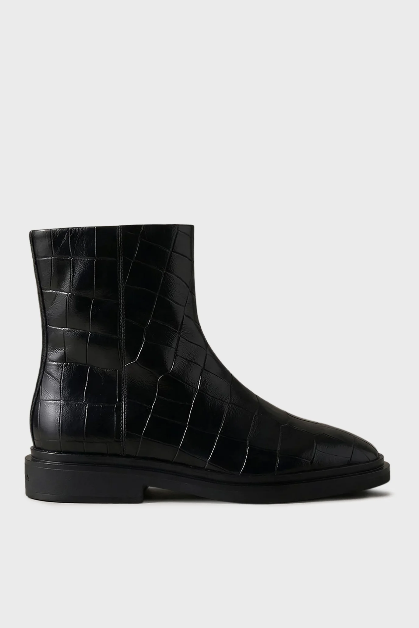 Cizme/SQUARE ANKLE BOOT ZIP CROC LTH Calvin Klein