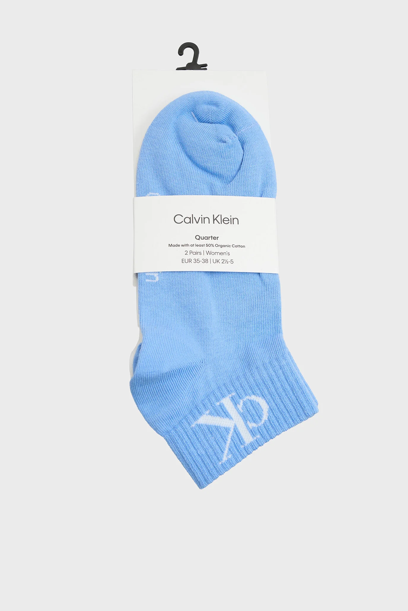 Носки/CKJ WOMEN QUARTER 2P MONOGRAM Calvin Klein