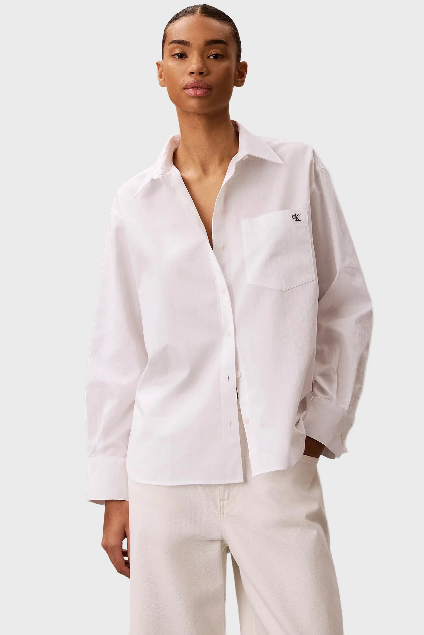 Рубашка/COTTON POPLIN JACQUARD RELAXED S Calvin Klein Jeans
