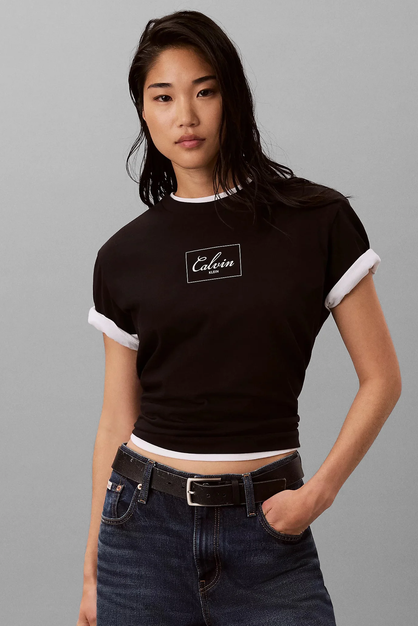 Футболка/SS BOXY BOLD BOX LOGO TEE Calvin Klein