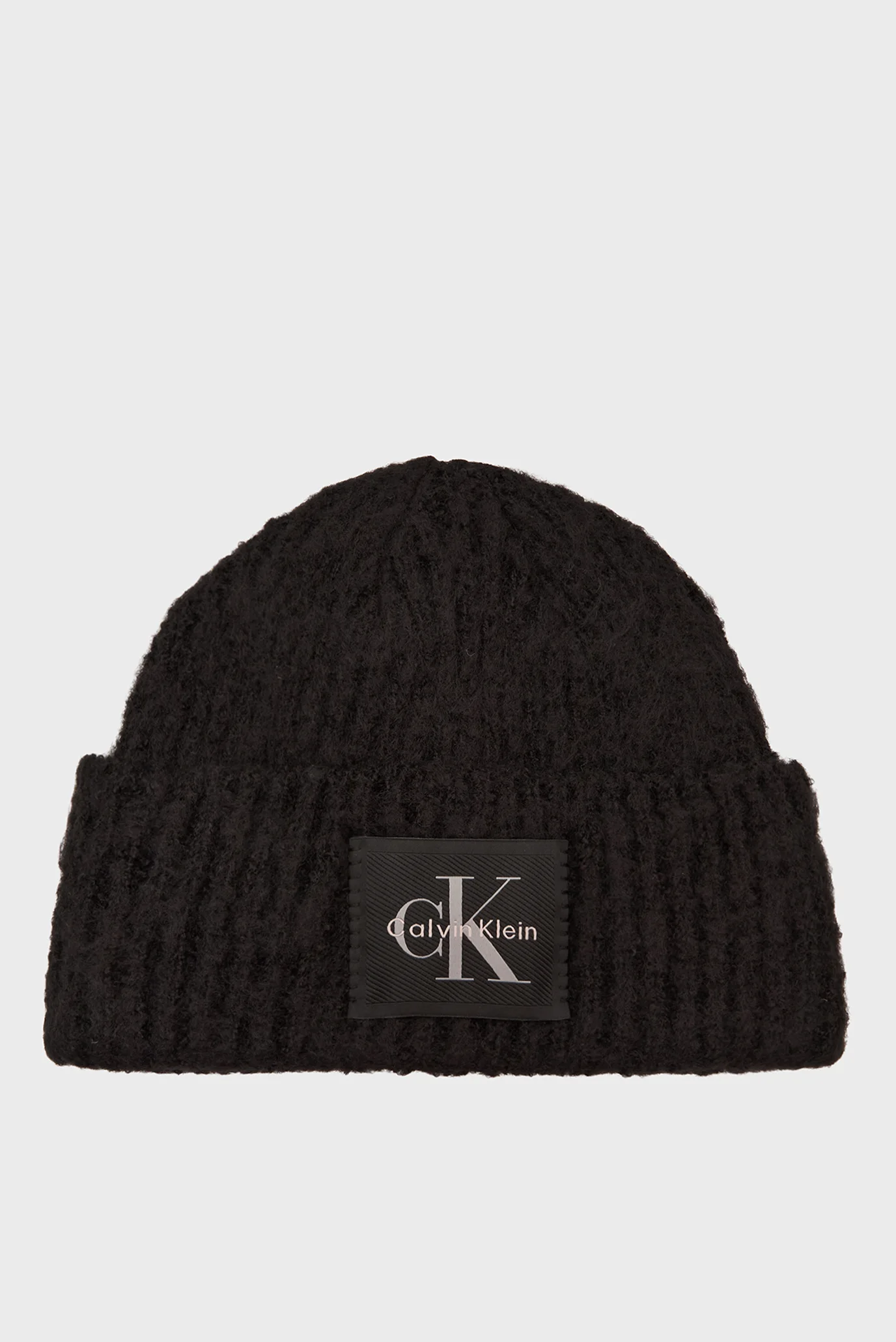 Capac/BRUSHED SOLID CHUNKY RIB BEANIE Calvin Klein