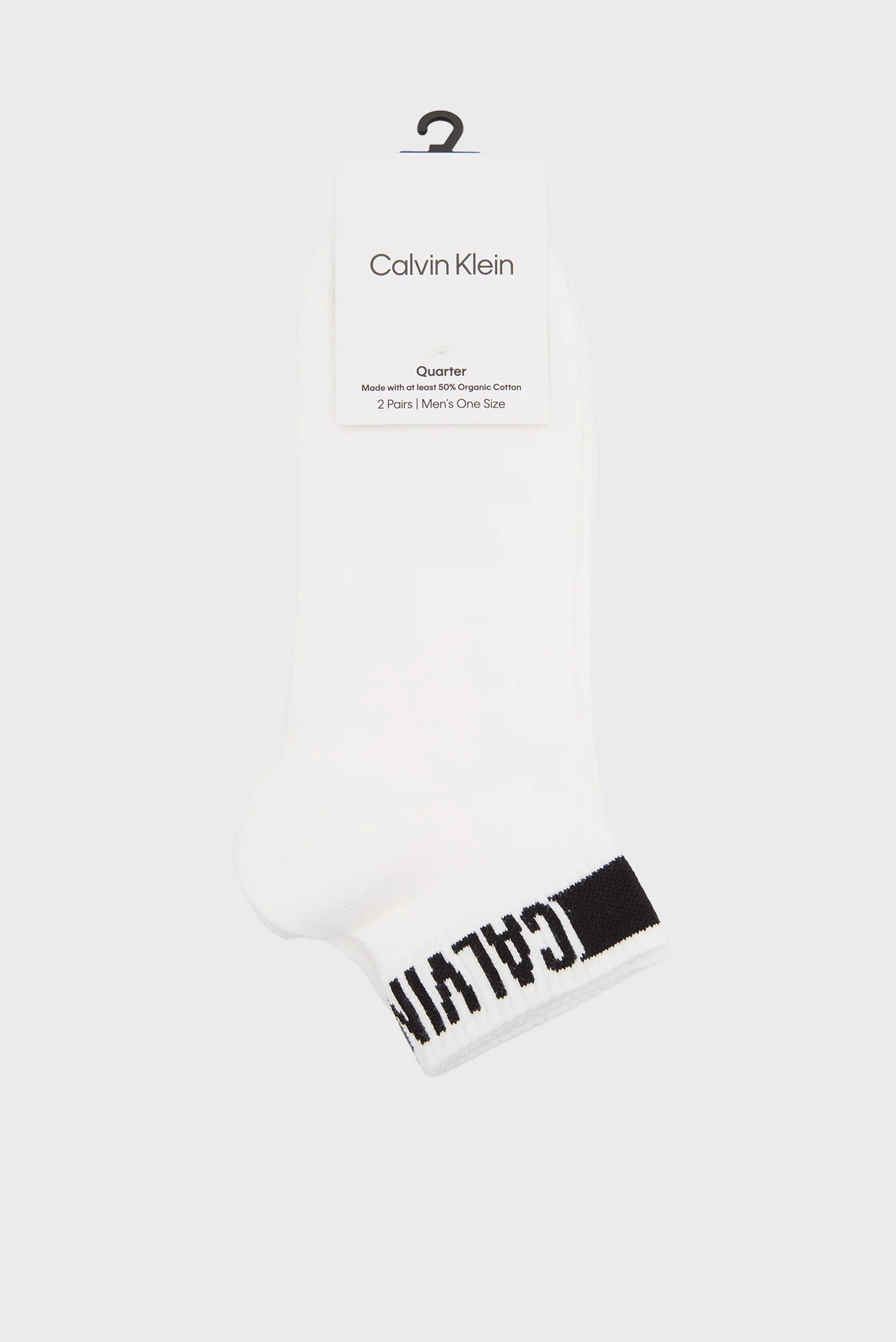 Șosete/CK MEN QUARTER 2P LOGO STRIPE Calvin Klein