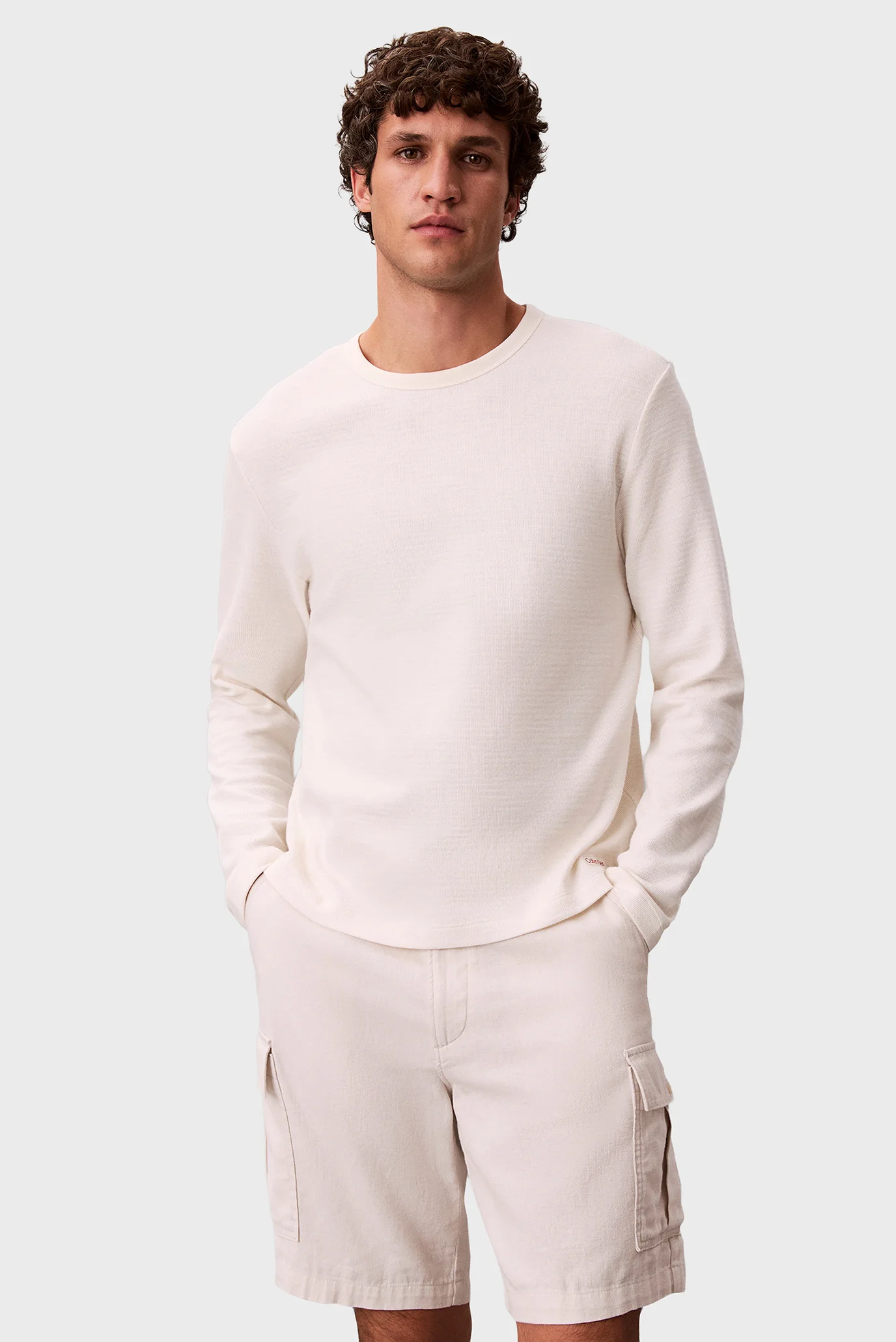 Maneca lunga/LS SLUB COIN LABEL TEE Calvin Klein Jeans
